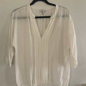 Joie silk blouse, ivory, small